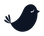 Somnbird navy bird logo with white sleeping eye